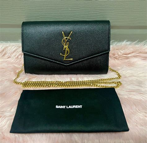 wallet on a chain ysl leopard|YSL uptown wallet on chain.